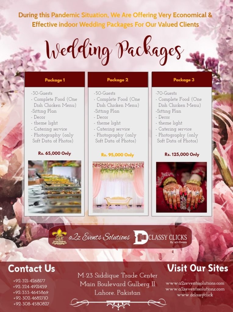 Wedding Packages | Decor Packages | Birthday Packages | A2z Events