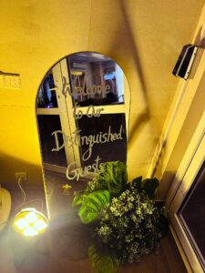 welcome board, event decorators, floral area decor, a2z events solutions