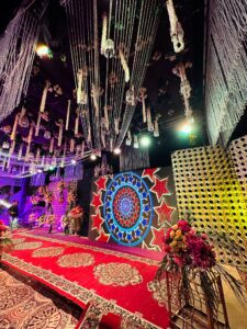 entrance decor, wedding entrance, grand wedding, event decorators