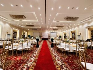 indoor setup, caterers, hi tea, buffet