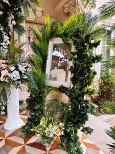welcome board, corporate setup, company decor, planners and decorators