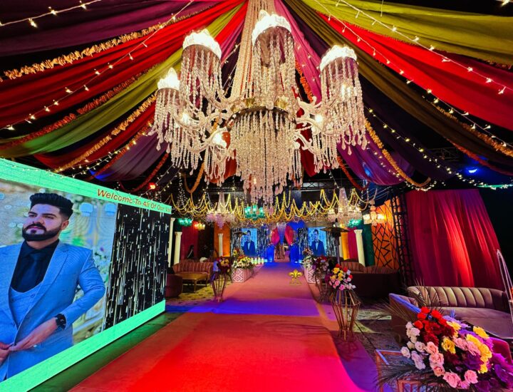 multicolored setup, food suppliers, catering company, destination wedding