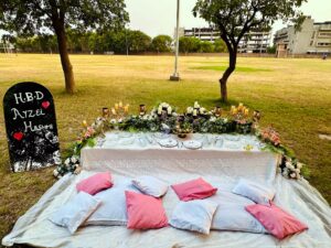 event designers, event planners, customized cake, birthday setup