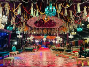 extravagant wedding, events management company, grand outdoor setup & decor, a2z events solutions