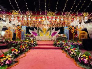 grand stage, mehndi stage, stage decor, stages designers