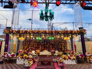 outdoor stage, grand stage, stages designers, wedding stage