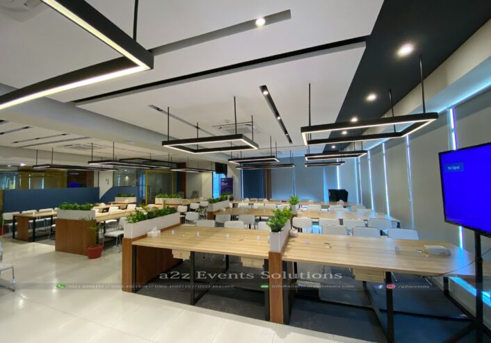 corporate meeting, indoor corporate seminar