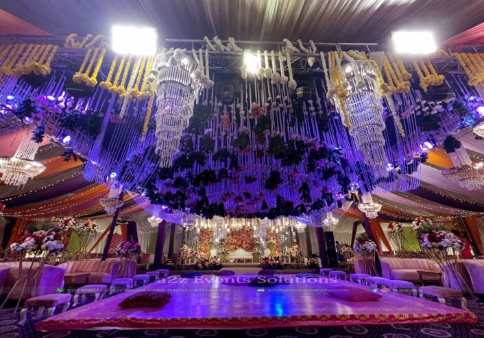 mehndi deor, stage decor, dance sloor, wedding planners