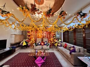 home decor, dholki night, wedding designers, intimate wedding decor