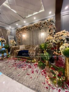 floral backdrop, area decor, bridal shoot decor, event planners & designers