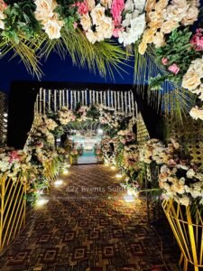 outdoor decor, wedding designers, walima setup, events management company