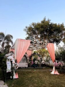 nikkah event, wedding designers, outdoor setup, catering company