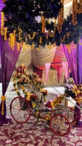 cinderella cart, bride entrance prop, palki for bride, wedding management service providers