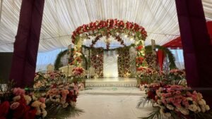 stages designers, wedding stage, floral backdrop, barat stage