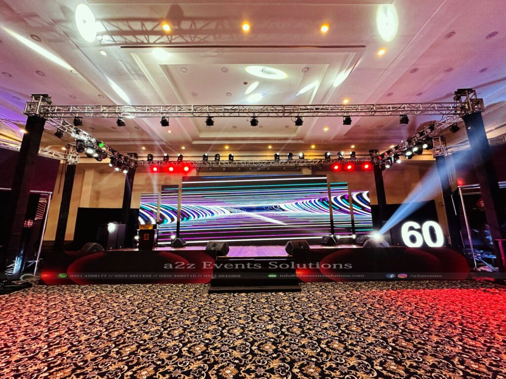 stage decor, corporate stage, stages designers, multimedia grand stage