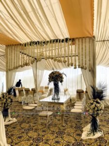 food suppliers, catering company, wedding setup, floral decor