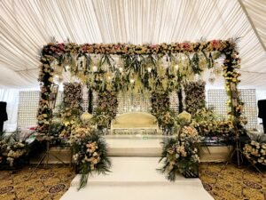 walima stage, stages designers, wedding management company, outdoor setup