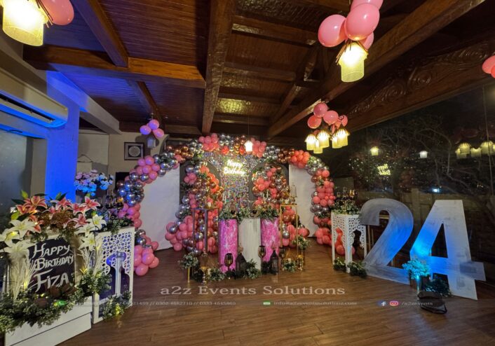 events management company, birthday bash decor, customized birthday setup, props and cutouts