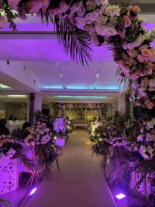 indoor decor, floral wedding setup, a2z events solutions, management services