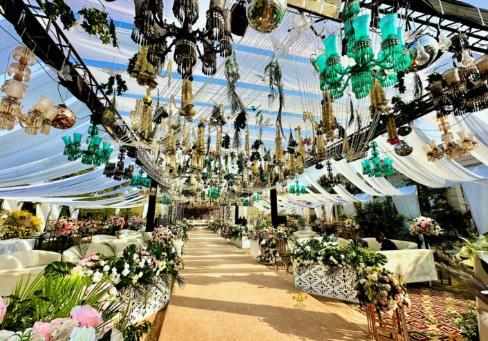 outdoor walima setup and decor, wedding designers, event planners, grand wedding