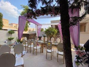 day time event, fine dining setup, wedding management, a2z events solutions