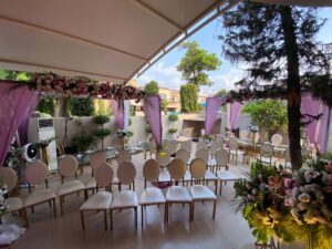 wedding caterers, head table decor, family get together setup, food suppliers