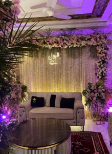 intimate ceremony, qabool hai theme, house decor, events management