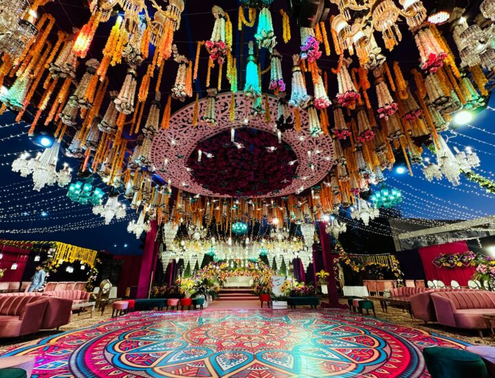 dance floor, hanging garden, events management company, a2z events solutions