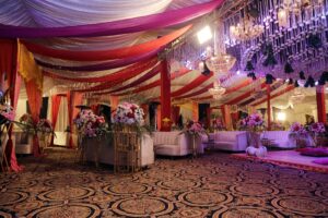 shendi decor, outdoor setup, seating arrangements, catering setup