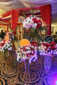 floral decor, mehndi event, indoor setup, events designers and planners
