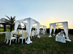 open air setup, outdoor event, caterers, food suppliers
