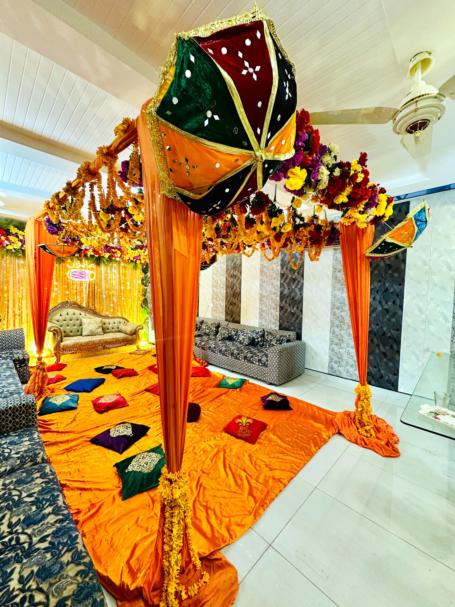 mayoun setup, party planners, dholki night, food suppliers