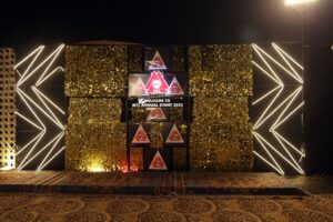 themed decor, selfie corner, corporate event planners, events designers