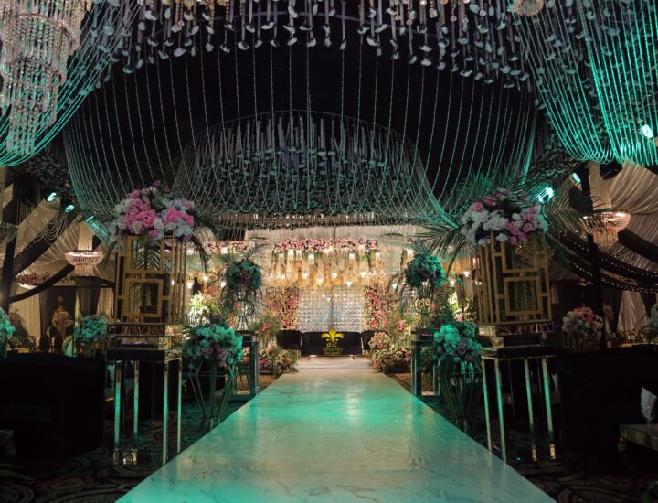 grand wedding, outdoor decor, walima setup, wedding caterers