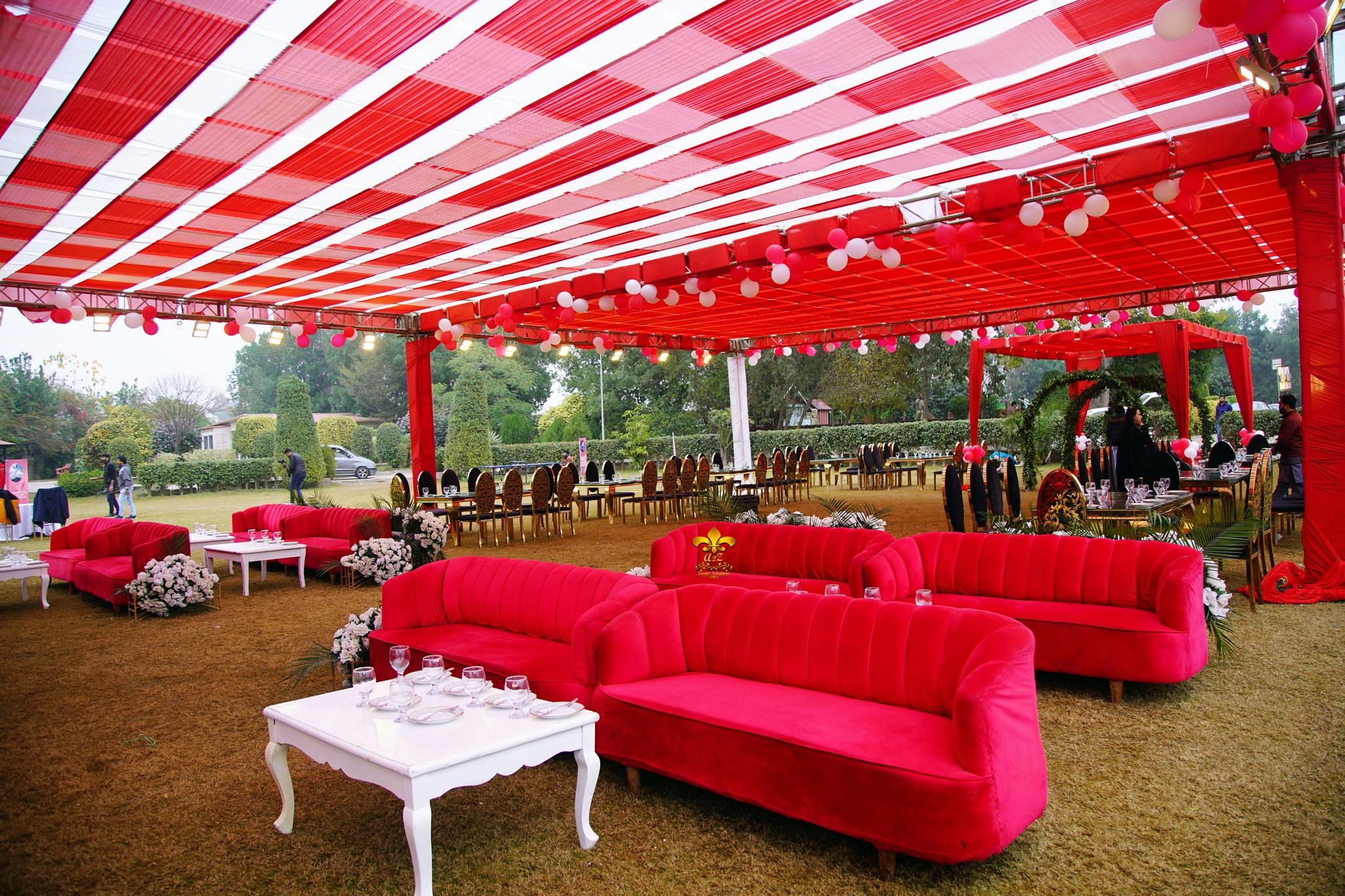 corporate setup, sofa sitting, catering, caterers