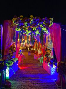 floral-entrance-decor floral entrance decor, wedding decor, mayoun setup, a2z events solutions