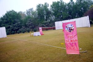 open air sports gala, outdoor event, events designers, farmhouse on rent