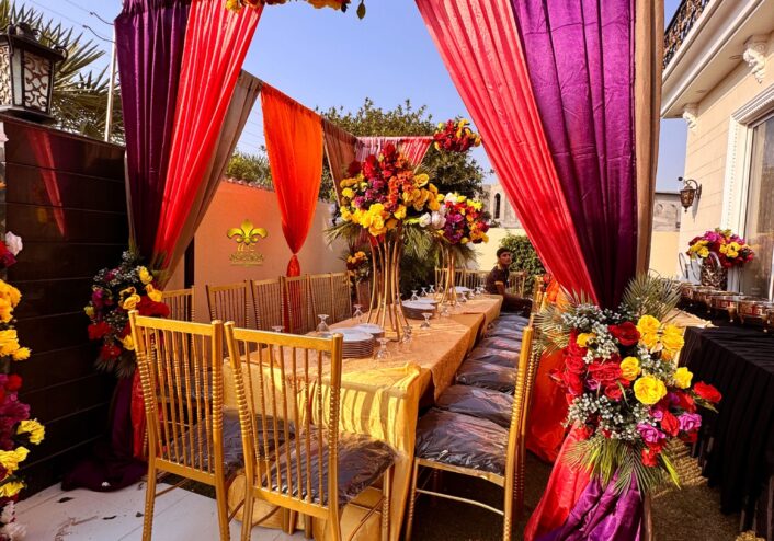 day time setup, wedding caterers, food suppliers, intimate event