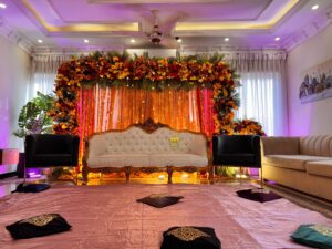stages designers, backdrop, mayoun home event, intimate wedding