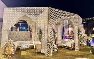 open air sitting, events management company, catering setup, wedding planners