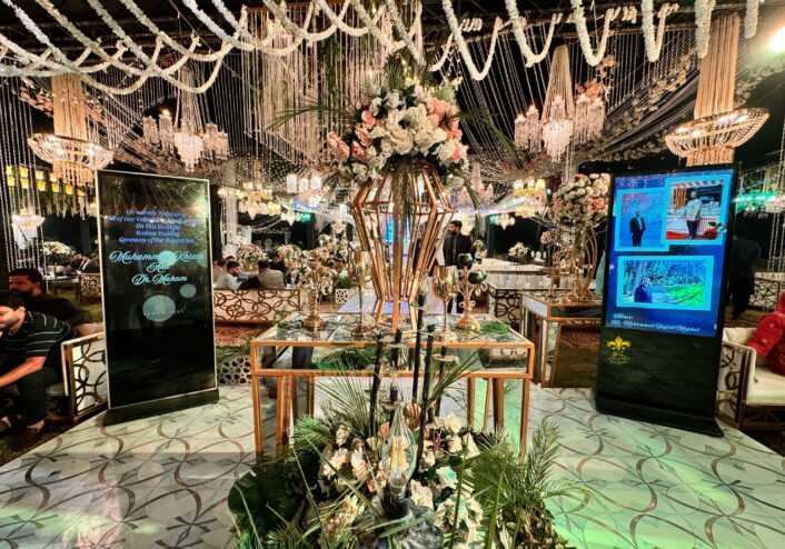 events planners and designers, a2z events solutions, smd screen paneling, grand wedding