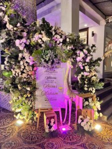 floral decor, wedding entrance, event decorators, a2z events solutions
