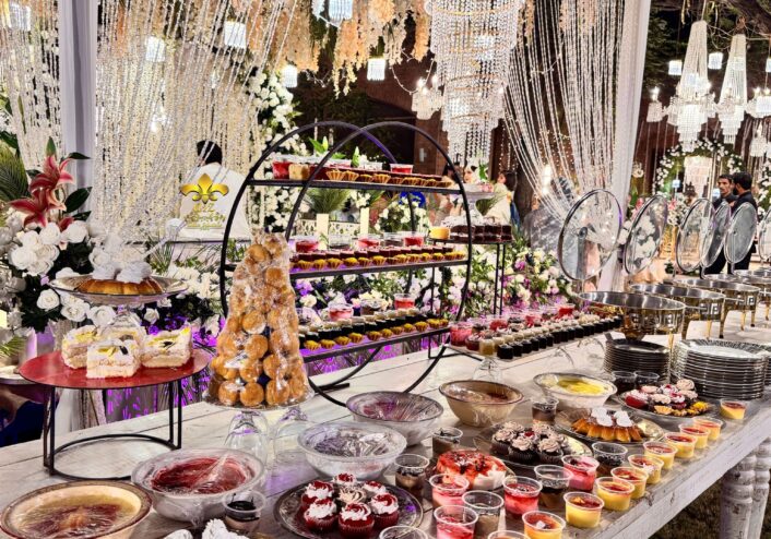 caterers, catering setup, dessert bar, event management company