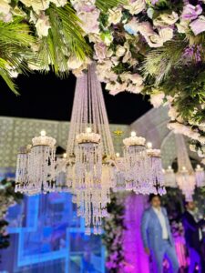 floral decor, chandeliers, wedding management, a2z events solutions