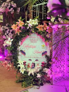 welcome decor, canvas decor, floral entrance, events decorators