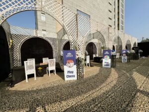 open air setup, outdoor setup, sports gala, company annual event