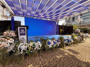 stage, corporate stage, outdoor setup, smd screen stage