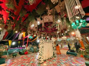 wedding-designers-and-planners mehndi event, wedding designers, nikkah wall, indoor setup