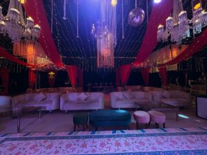 thematic decor, indoor setup, wedding designers, floral decor