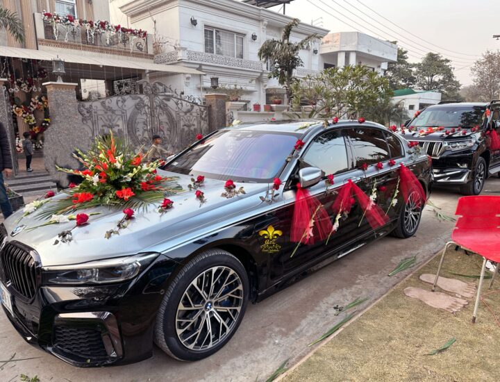 wedding groom car decor, wedding decorators, wedding car decor service, a2z events solutions